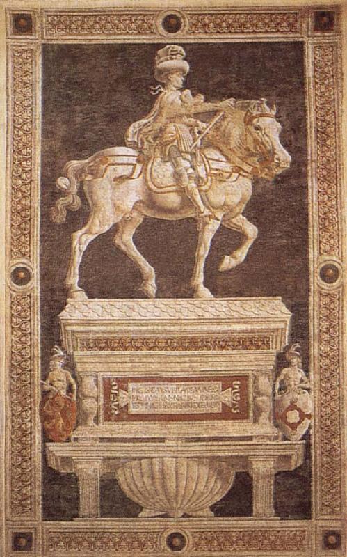 Andrea del Verrocchio Reiterportrat of Niccolo there Tolentino china oil painting image